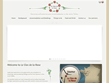 Tablet Screenshot of leclosdelarose.com
